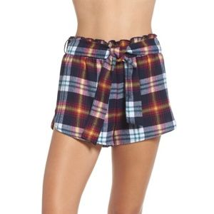 MAKE + MODEL Tie Waist Flannel Shorts